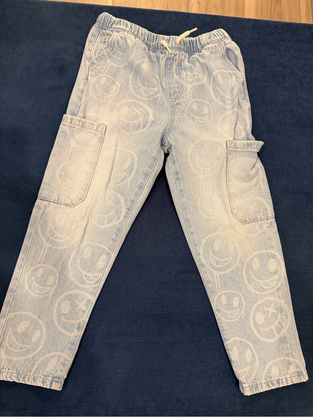 Next US Light Blue Smiley Print boys Jeans
